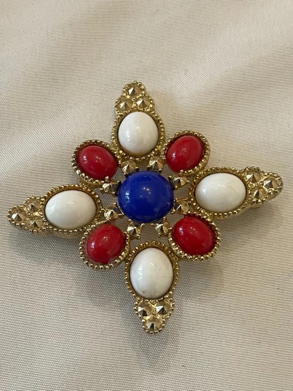 Vintage Napier Patriotic Brooch Pin
